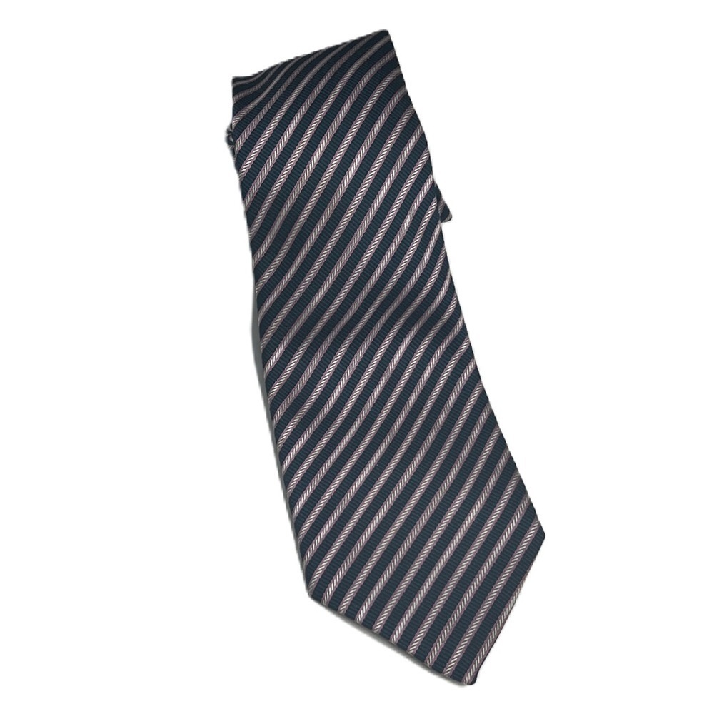 Men's Navy Pink Striped Tie